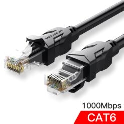 Câble Ethernet RJ45 CAT6 15M Noir VENTION