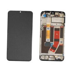 Ecran LCD + Vitre Tactile (avec châssis) Noir Oppo A77 4G/A57 4G/A57S (Reconditionné)