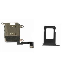 Lecteur Double Carte SIM + Tiroir SIM Noir iPhone 12 Pro Max (Compatible)