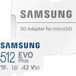 Carte mémoire Samsung Micro 512Go Evo Plus + Adaptateur