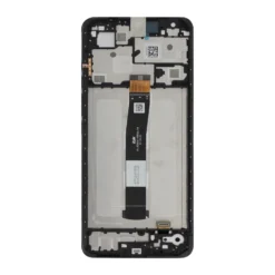 Ecran + vitre tactile + châssis Noir  Xiaomi Redmi 12C (Officiel)