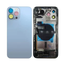Châssis complet reconditionné pour iPhone 13 Pro Max - Grade A (avec Logo)  Bleu Alpin
