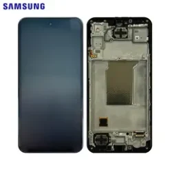 Ecran LCD + Vitre Tactile (avec châssis) Noir Samsung Galaxy M35 5G (M356) (Officiel)