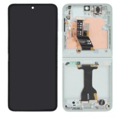 Ecran OLED + Vitre Tactile externe + Châssis Blanc Samsung Galaxy Z Flip 6 5G (F741B) (Officiel)