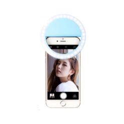 Anneau Led pour Selfie à clipser Bleu