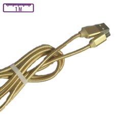 Câble Métal USB-A vers Micro-USB 1M Or (Compatible)