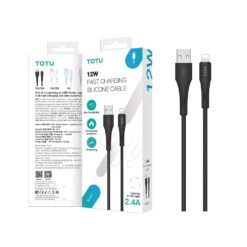 Câble USB-A vers Lightning (12W) 1M Noir TOTU