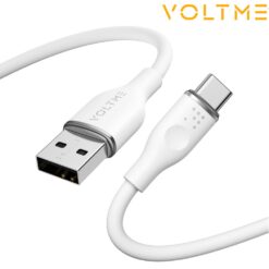 Câble USB-A vers USB-C (60W) 1.8m Blanc VOLTME (Officiel)