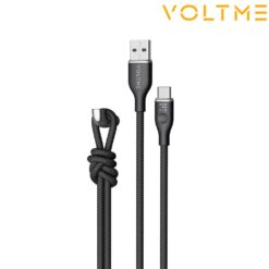 Câble USB-C vers USB-C (100W) 1.8m Noir VOLTME (Officiel)