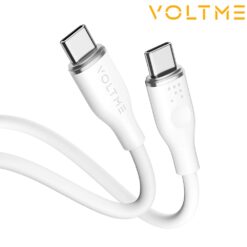 Câble USB-C vers USB-C (100W) 1.8m Blanc VOLTME (Officiel)