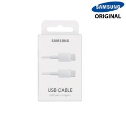 Câble USB-C vers USB-C (60W) 1M Fast Charge Blanc Samsung (Officiel) Avec Boîte