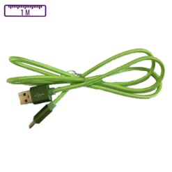Câble à gaine tressé USB-A vers Micro-USB 1M Vert (Compatible)