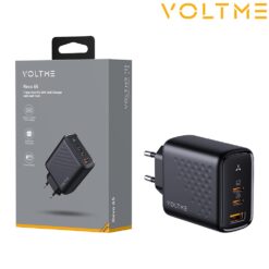 Chargeur Revo 65 USB-C + USB-C + USB-A 65W Noir VOLTME