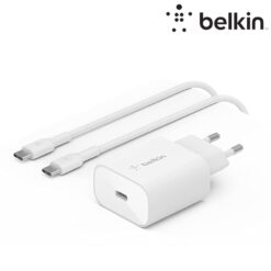 Chargeur secteur USB-C PD 3.0 PPS (25 W) avec câble USB-C vers Lightning (Officiel) BELKIN