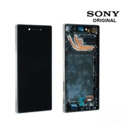 Ecran LCD + Vitre Tacile + Chassis Noir Sony Xperia Z5 Premium E6853 (officiel) 1299-0613