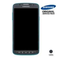 Ecran LCD + Vitre Tactile + Châssis  Samsung Galaxy S4 Active I9295 Gris (Officiel)