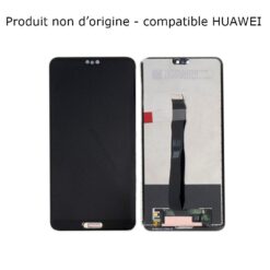 Ecran LCD + Vitre Tactile (Sans Châssis) Noir Huawei P20 (Compatible)