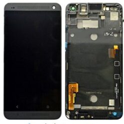Ecran LCD + Vitre Tactile (avec châssis) Noir HTC One M8 (Compatible)