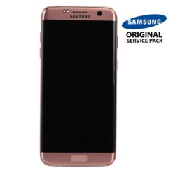 Ecran LCD et Vitre Tactile Or Rose Samsung S7 Edge G935F (officiel)