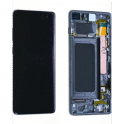 Ecran OLED + Vitre Tactile + châssis vert Samsung Galaxy S10 Plus G975F (officiel)