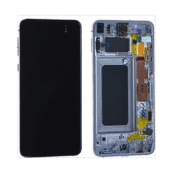 Ecran OLED + Vitre Tactile + châssis Blanc Samsung Galaxy S10 E G970F (officiel)