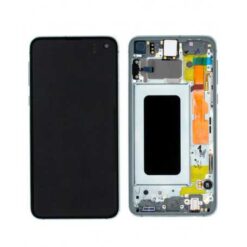 Ecran OLED + Vitre Tactile + châssis Vert Samsung Galaxy S10 E G970F (officiel)
