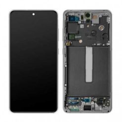 Ecran OLED + Vitre Tactile + Châssis Noir Samsung Galaxy S21 FE (G990B) (Compatible)