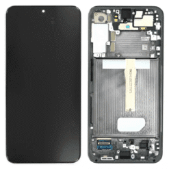 Ecran Soft OLED + Vitre Tactile (avec châssis) Noir Samsung Galaxy S22 Plus (Compatible)