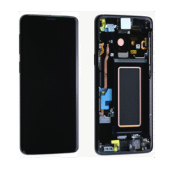Ecran OLED + Vitre Tactile + châssis gris titanium Samsung Galaxy S9 G960F (officiel)