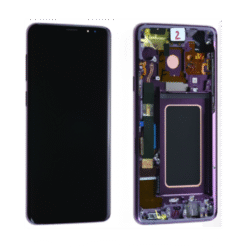 Ecran OLED + Vitre Tactile + châssis violet Samsung Galaxy S9 G960F (officiel)