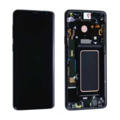 Ecran OLED + Vitre Tactile + châssis noir Samsung Galaxy S9 Plus G965F (officiel)