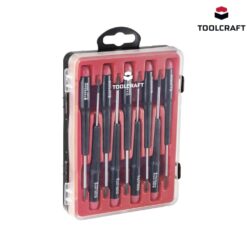 Jeu de tournevis TOOLCRAFT 9 pièces vis à fente, cruciforme Phillips, TORX® intérieur