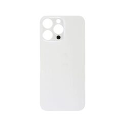 Plaque arrière en verre NEUTRE avec nappes  iPhone 14 Pro argent (pour machine laser)