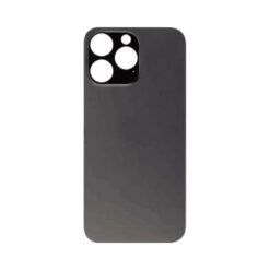 Plaque arrière en verre NEUTRE iPhone 14 Pro Max noir sidéral (pour machine laser)