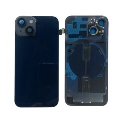 Plaque arrière en verre avec nappes  NEUTRE iPhone 14 noir