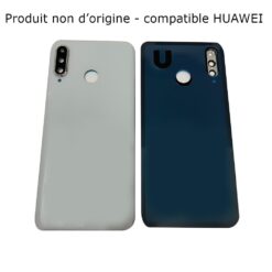 Vitre Arrière + Lentille Caméra Blanche Huawei P30 Lite (24MP) (Compatible)