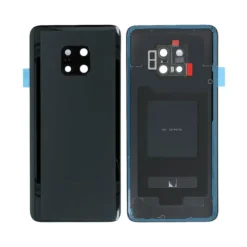 Vitre Arrière + Lentille Caméra Noire Huawei Mate 20 Pro (Compatible)