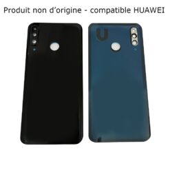 Vitre Arrière + Lentille Caméra Noire Huawei P30 Lite 48MP (Compatible)