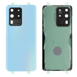 Vitre Arrière + Lentille Caméra Bleue Samsung Galaxy S20 Ultra (Compatible)