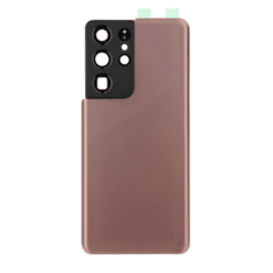 Vitre Arrière + Lentille Caméra Or Samsung Galaxy S21 Ultra (G998B) (Compatible)