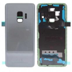 Vitre arrière + vitre caméra Gris Titanium Samsung Galaxy S9 G960F (Officiel)