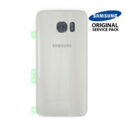 Vitre arrière + vitre caméra Blanc (officiel)  Samsung Galaxy S7  Edge G935F
