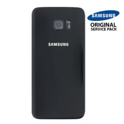 Vitre arrière + vitre caméra Noir (officiel)  Samsung Galaxy S7  Edge G935F