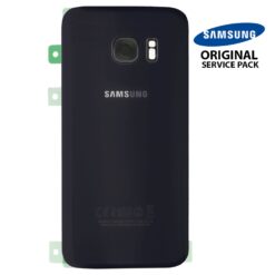 Vitre arrière + vitre caméra Noir (officiel)  Samsung Galaxy S7 G930F