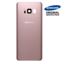 Vitre arrière + vitre caméra Rose (officiel) Samsung Galaxy S8 Plus G955F