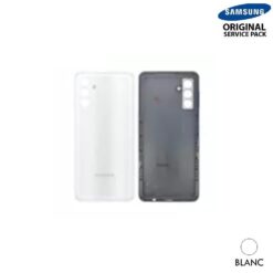 Vitre arrière + vitre caméra  blanche Samsung Galaxy A04S A047F (Officiel)