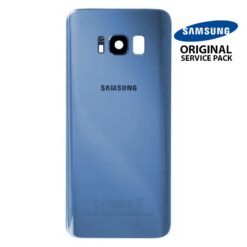 Vitre arrière + vitre caméra bleu corail (officiel) Samsung Galaxy S8 Plus G955F