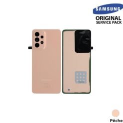 Vitre arrière + vitre caméra pèche  Samsung Galaxy A33 5G A336B (officiel)