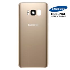 Vitre arrière+vitre caméra Or (officiel) Samsung Galaxy S8 G950F