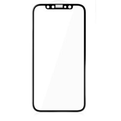 Vitre de protection en verre trempé iPhone 16 Contour Noire avec Boîte (PREMIUM)